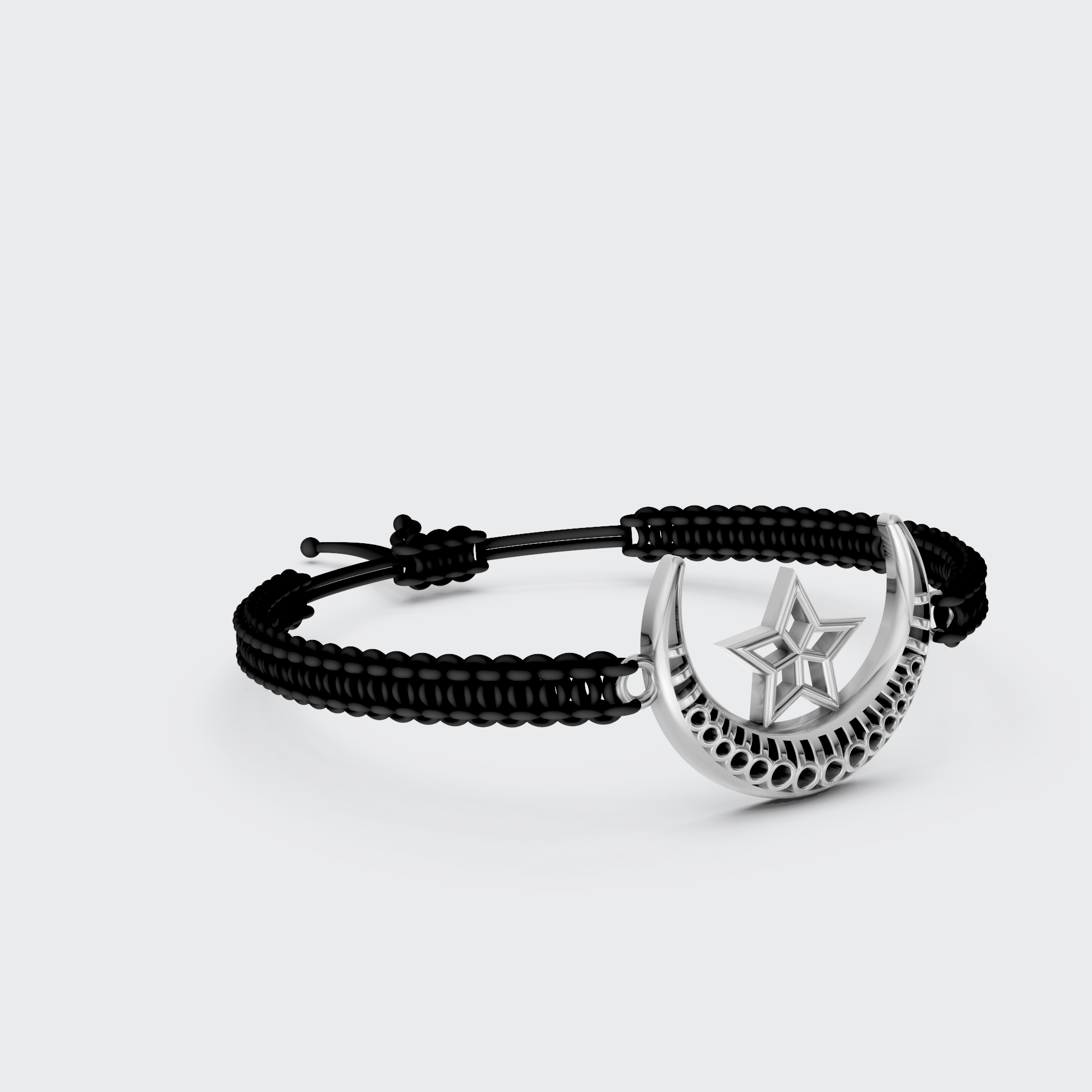 Lunar Star Macramé Bracelet