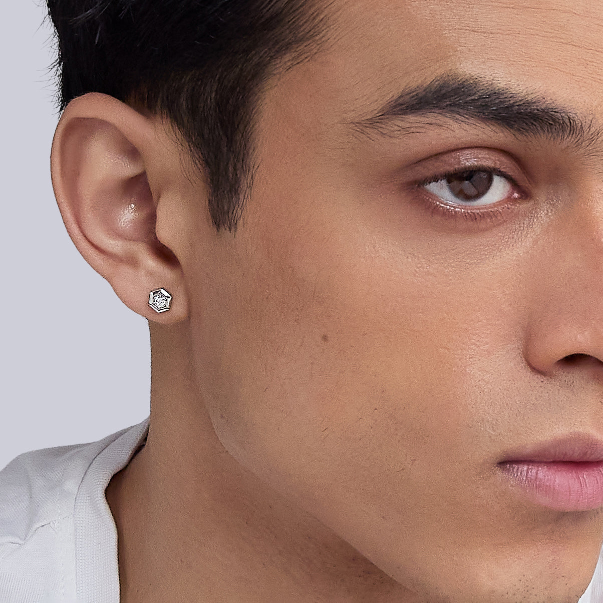 Circuit Spark Diamond Studs [Single Stud]