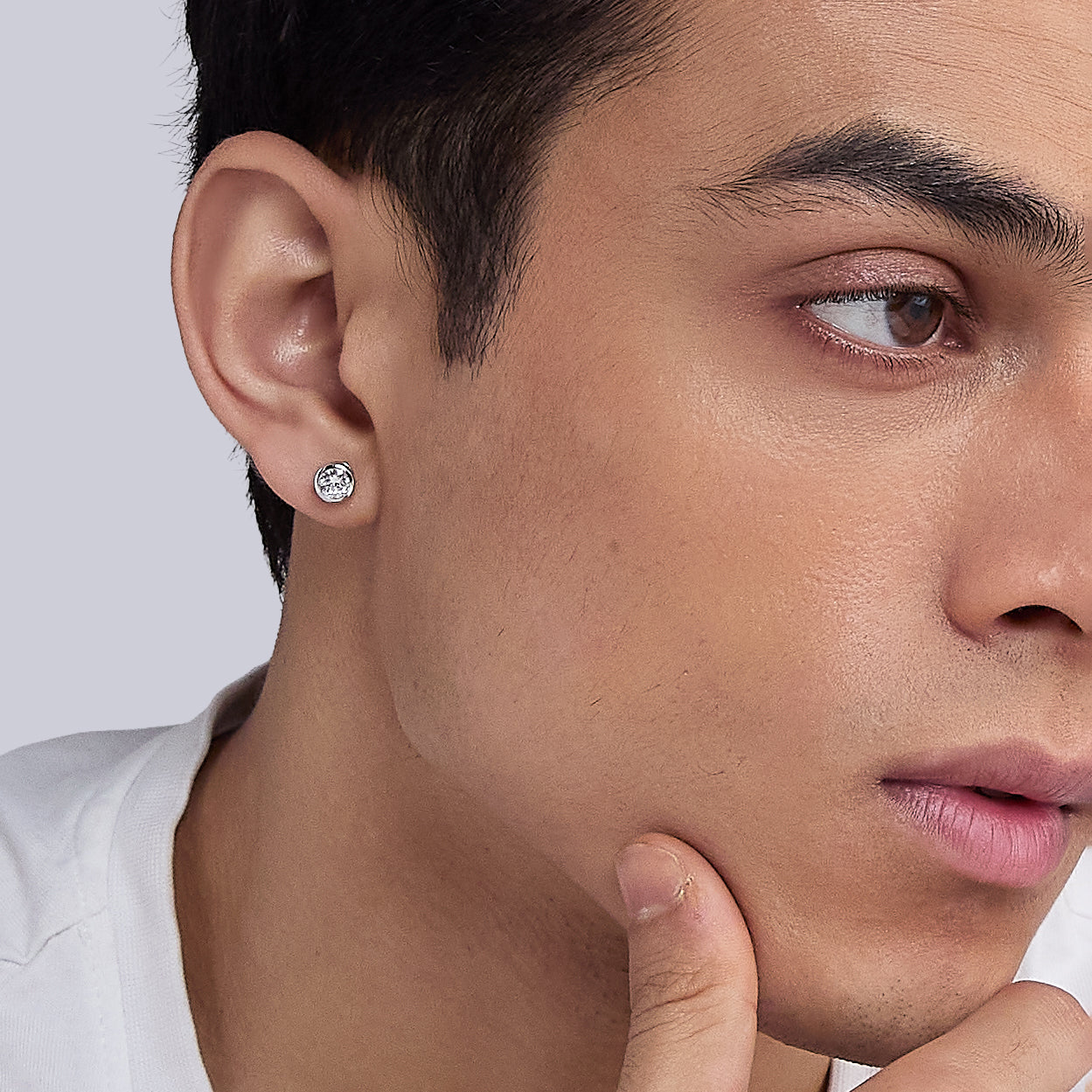 Aura Diamond Studs [Single Stud]