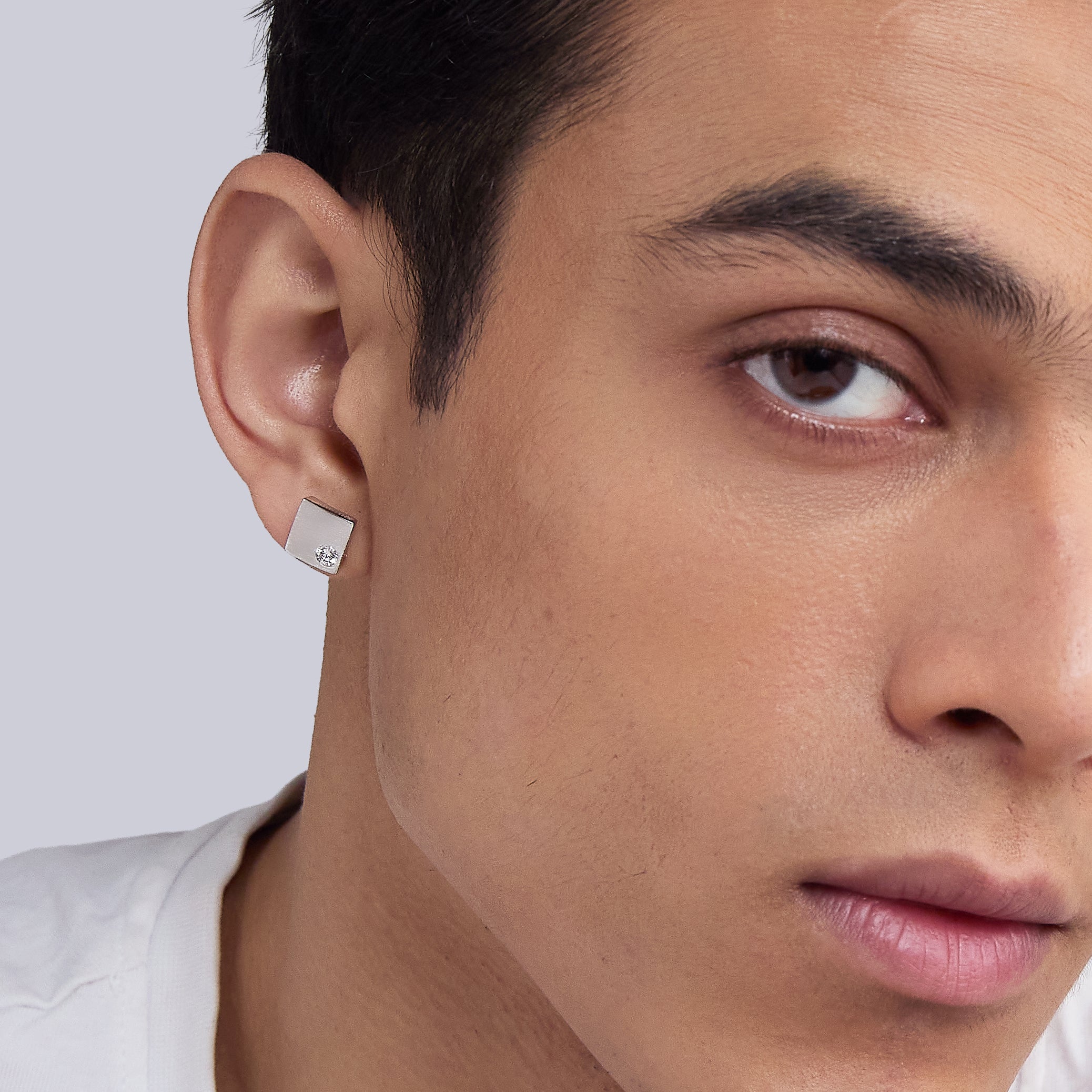 Grain Diamond Stud [Single Stud]