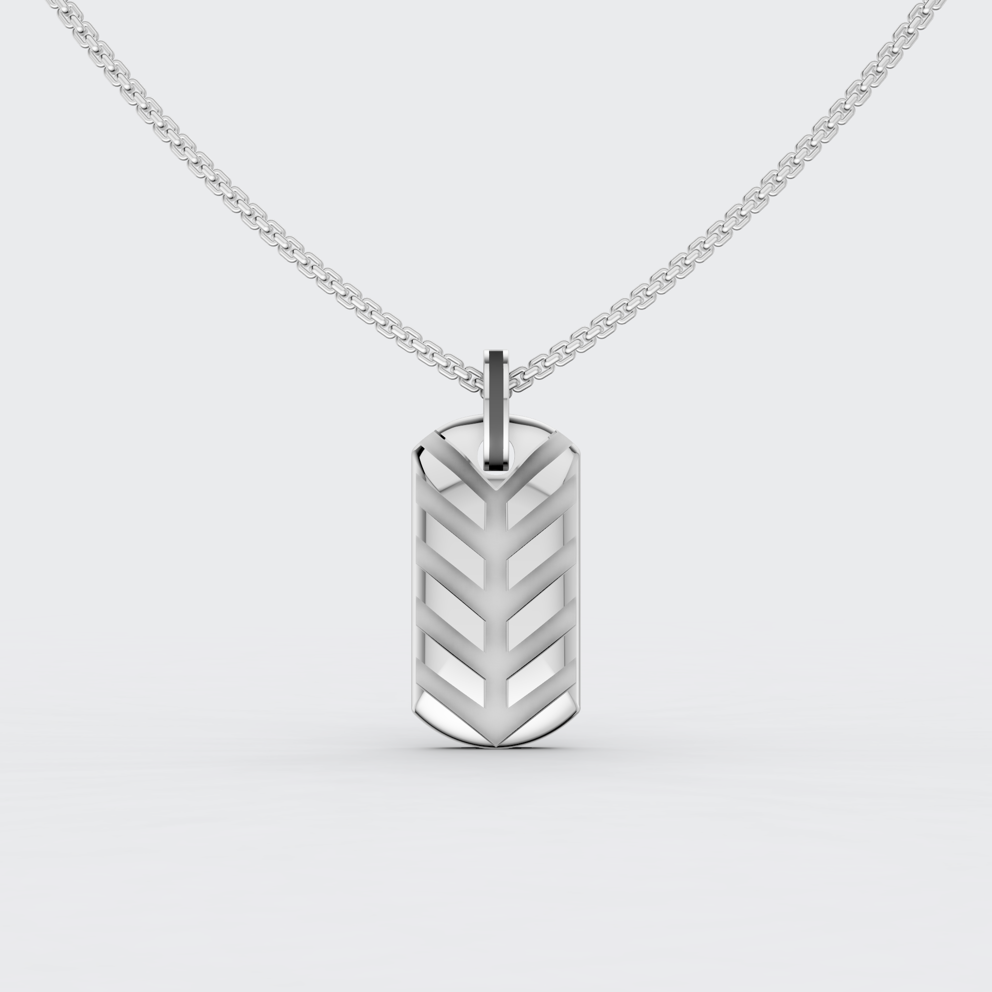 The Steel Chevron Tag