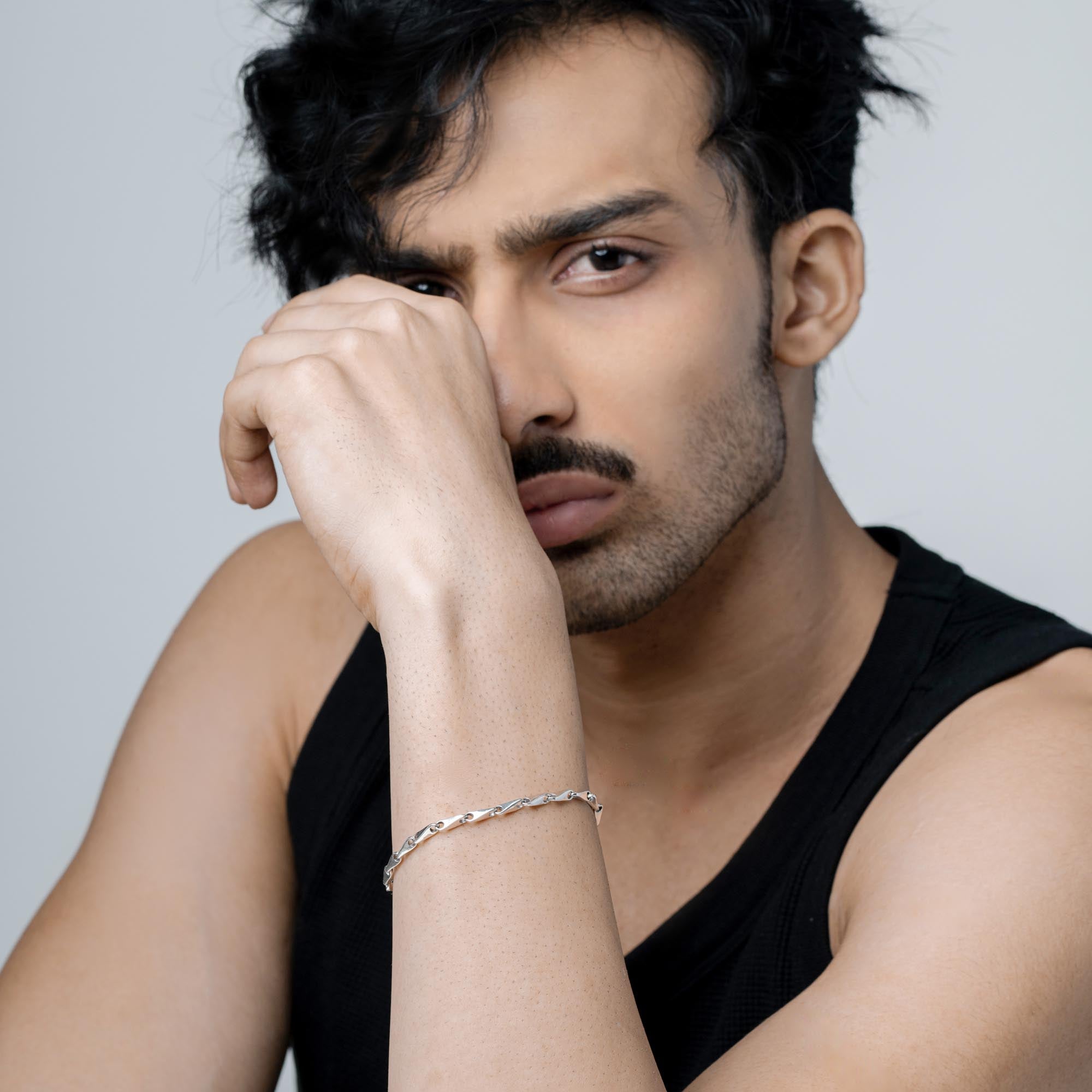 Edge Silver Bracelet