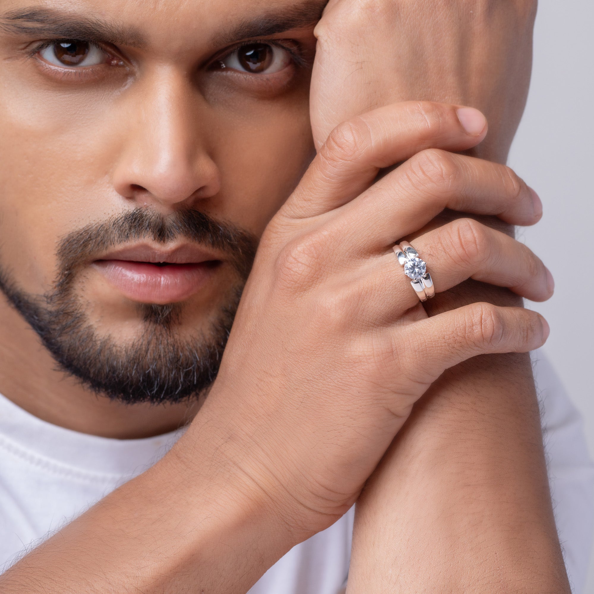 Crownline Solitaire Ring