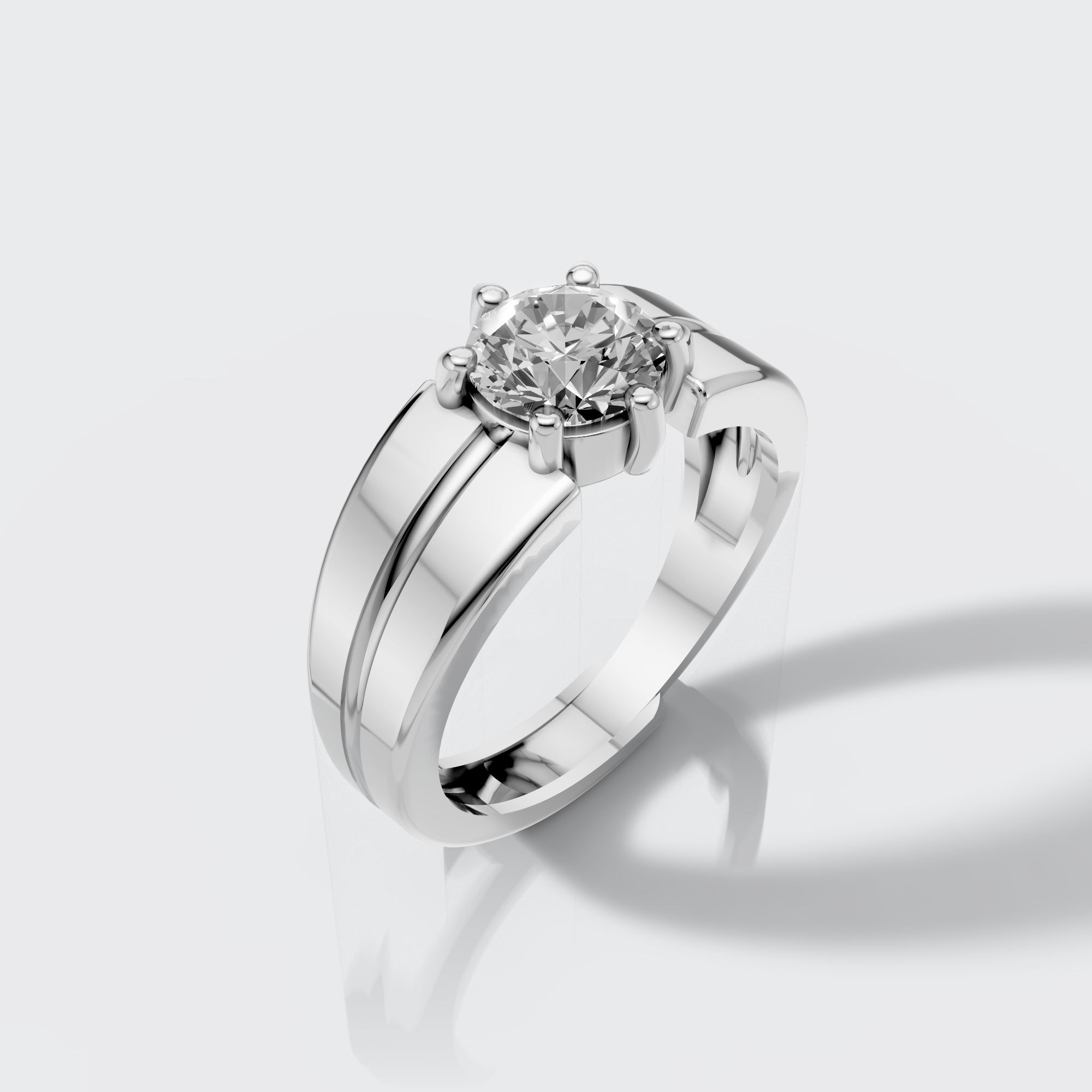 Crownline Solitaire Ring