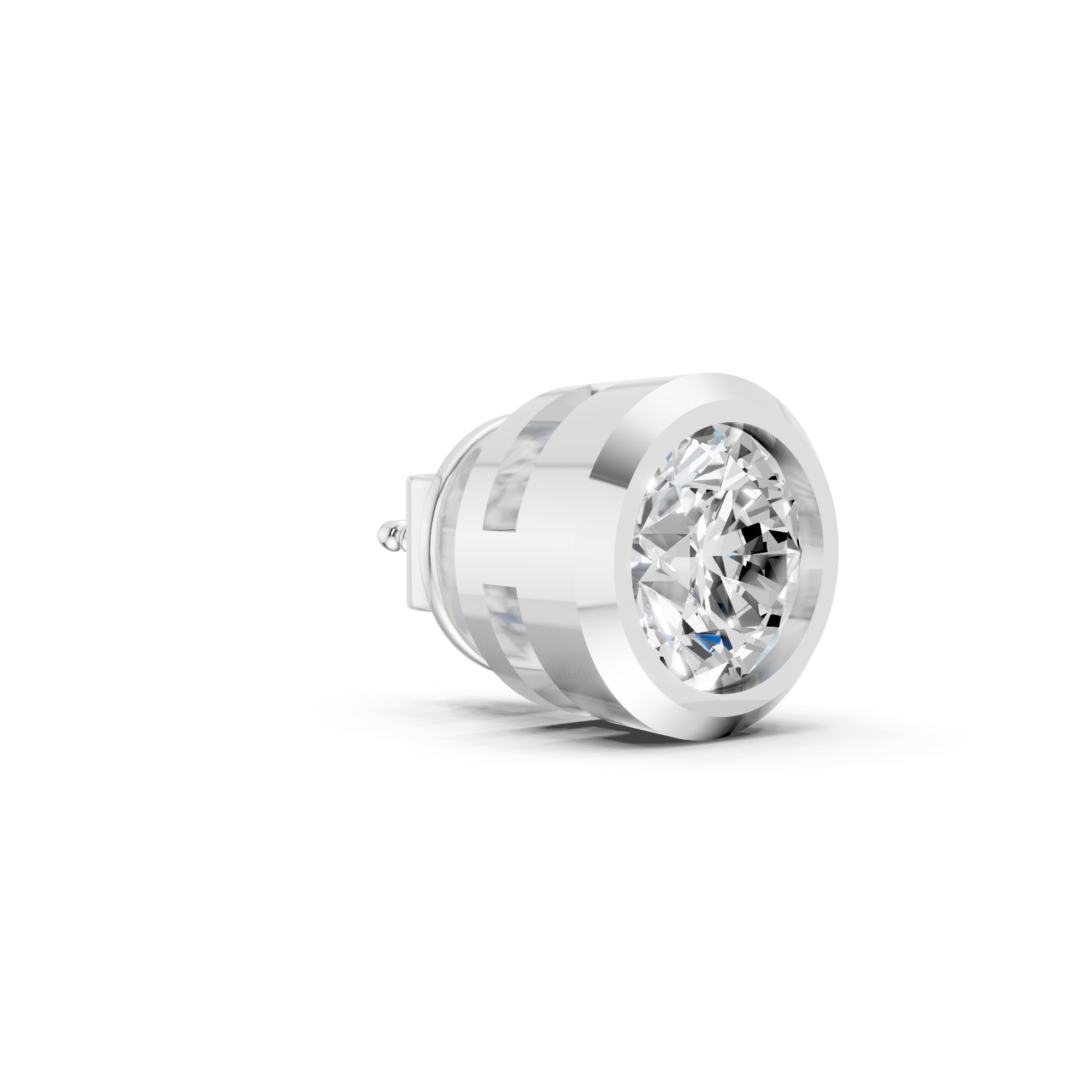 Aura Diamond Studs [Single Stud]