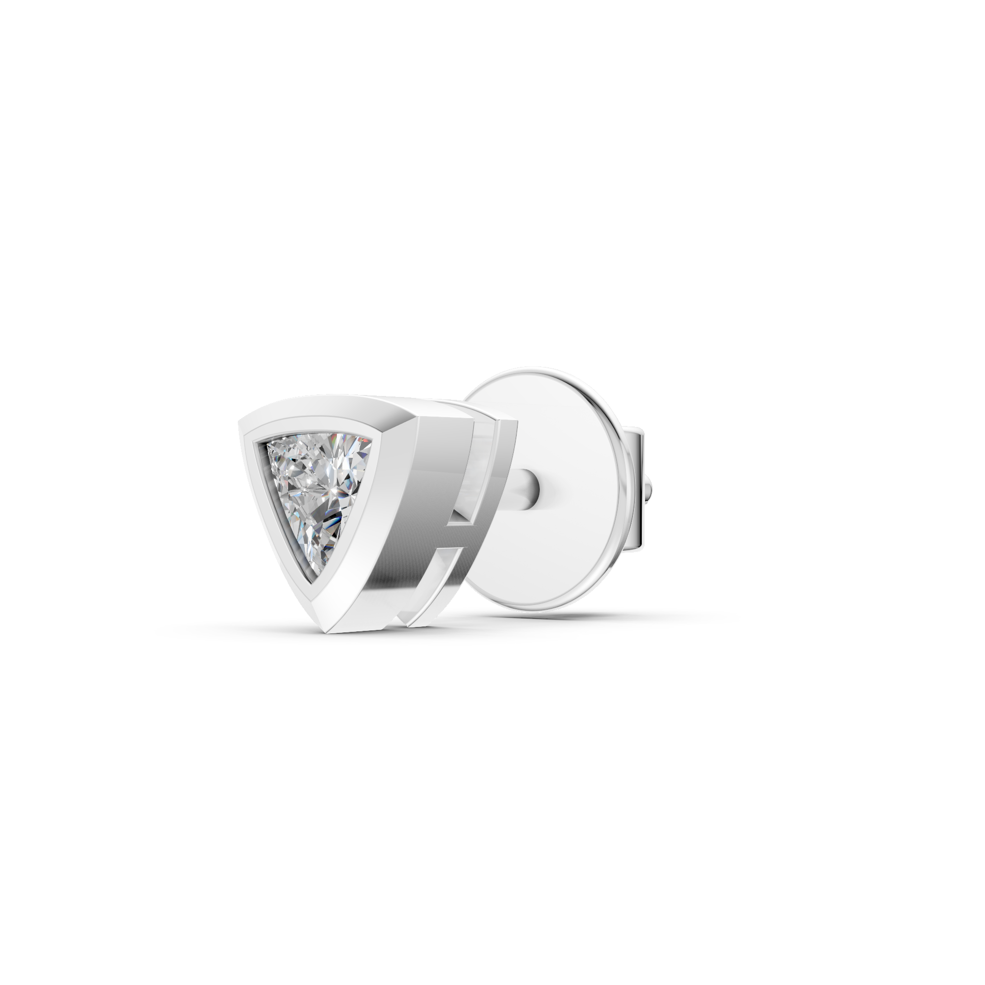 Triad Diamond Studs [Single Stud]